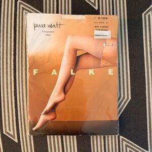 NWT Falke Pure Matte 20 Denier Thigh High Stockings Size S